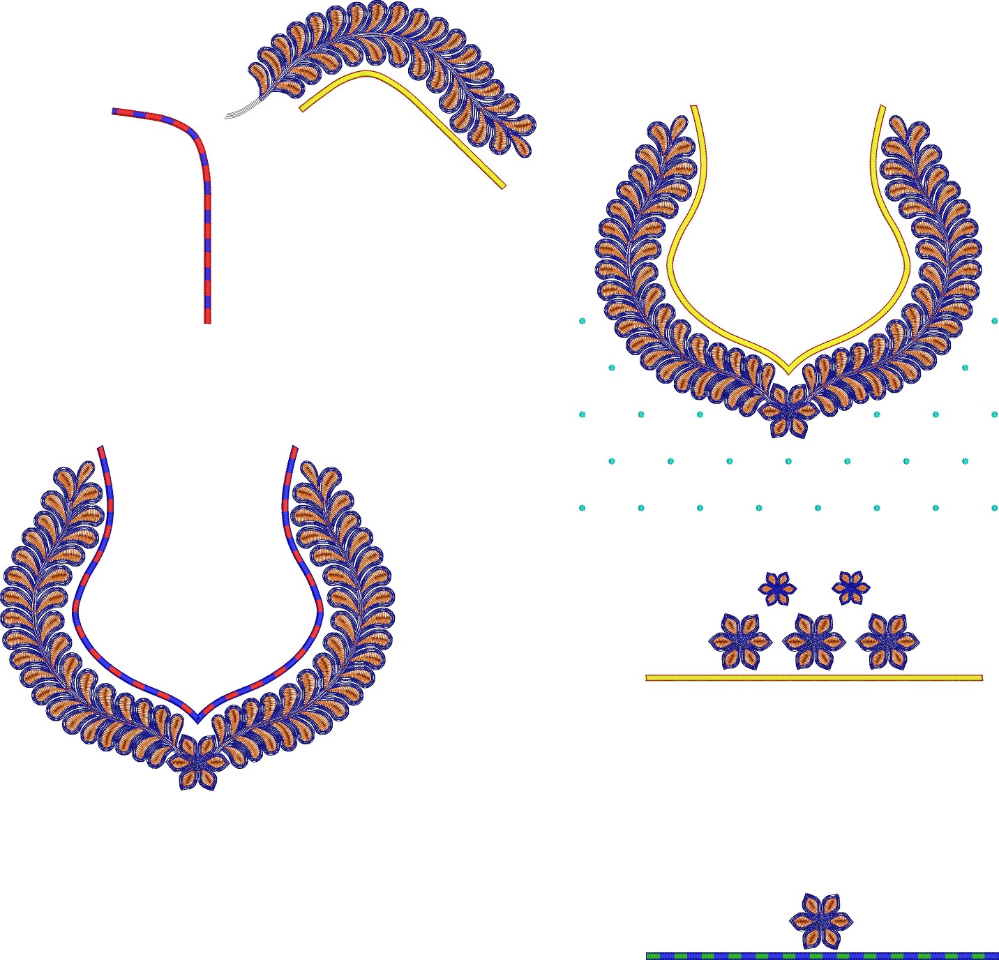 Beautifu Blouse Embroidery Design, New Blouse Free Embroidery Design (20)